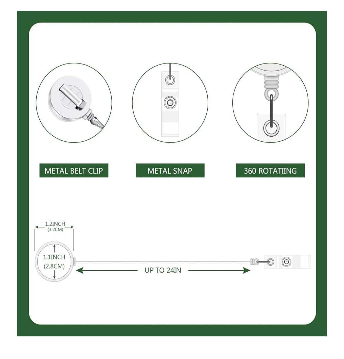 Retractable ID Badge Holder