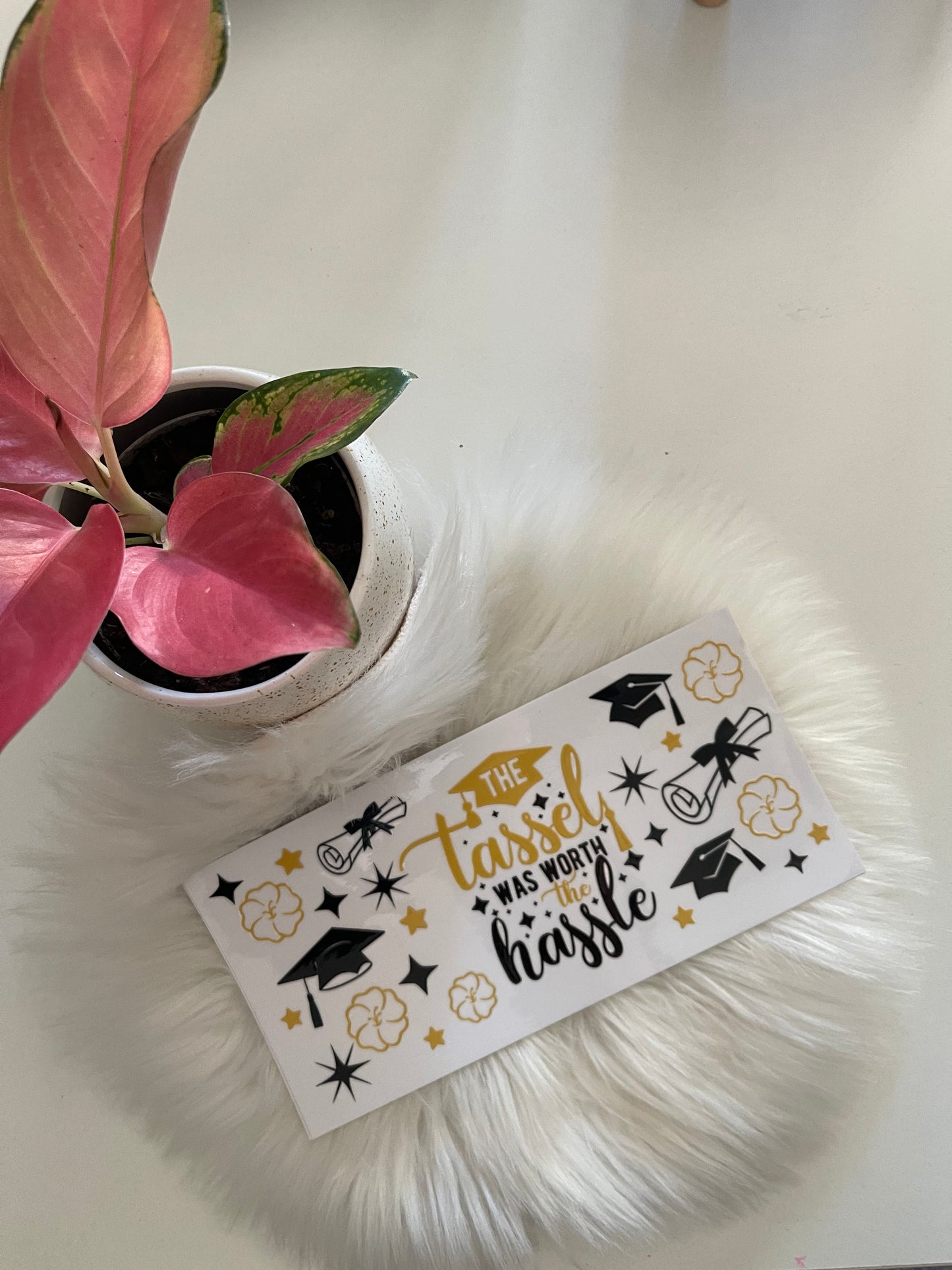Tassel was worth the hassle cup wrap