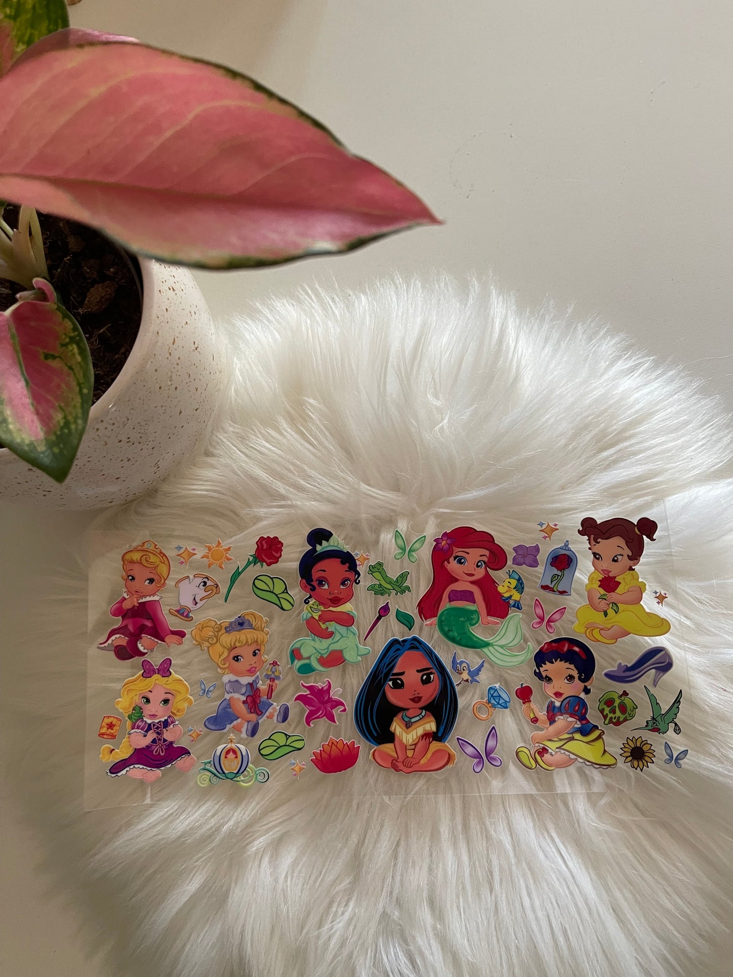 Disney baby princesses UV DTF transfers