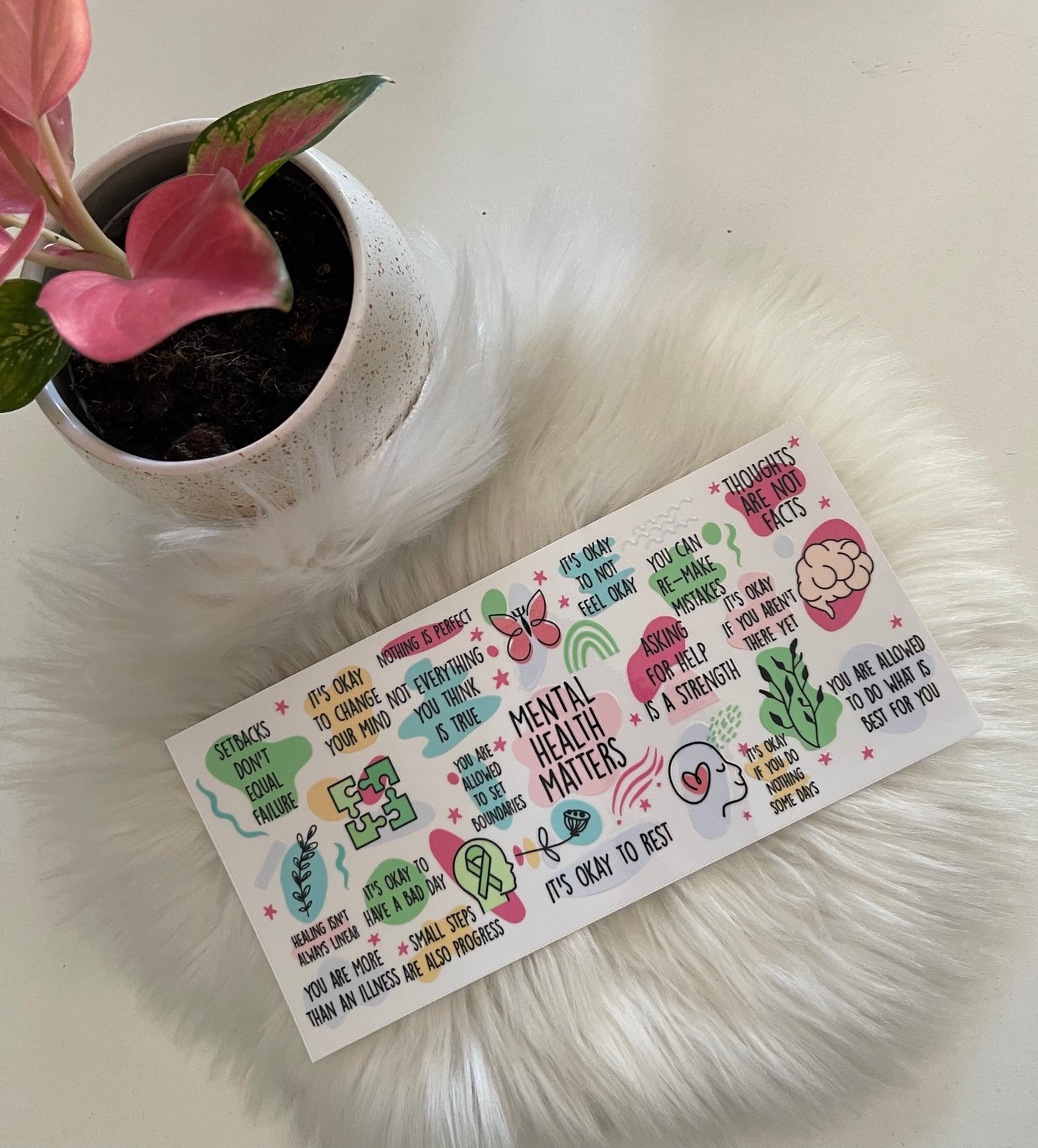 Metal health awareness cup wrap