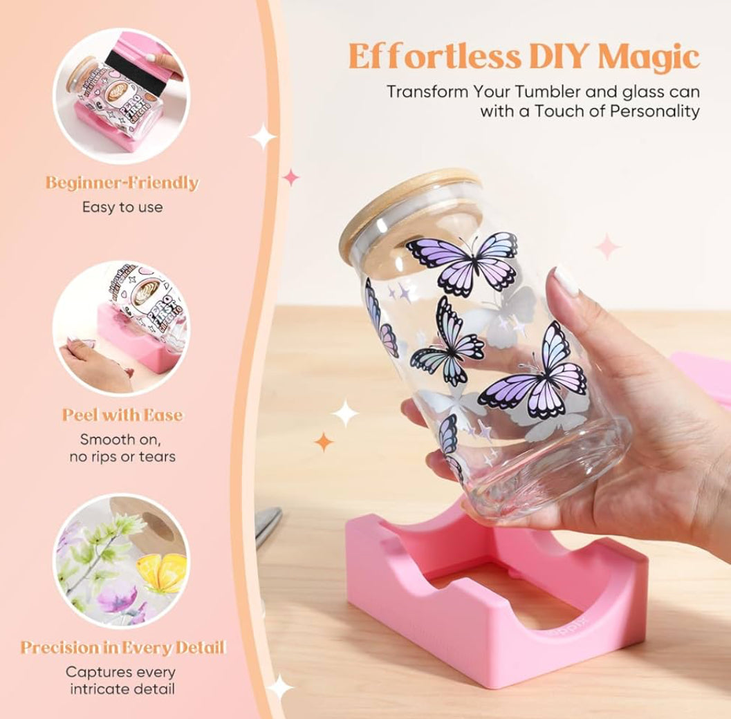 Labubu UV DTF transfer cup wrap