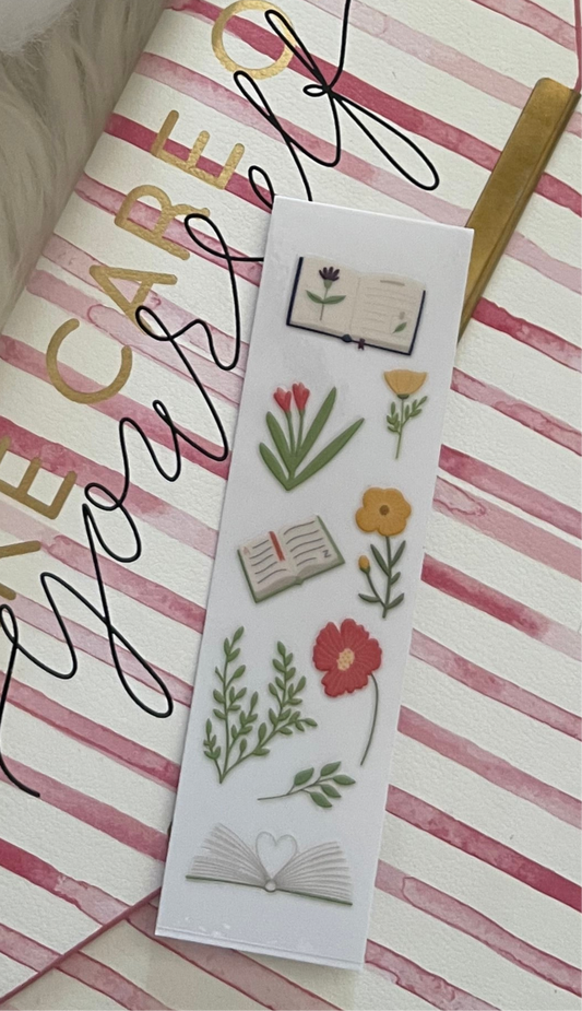 Floral bookmark wrap